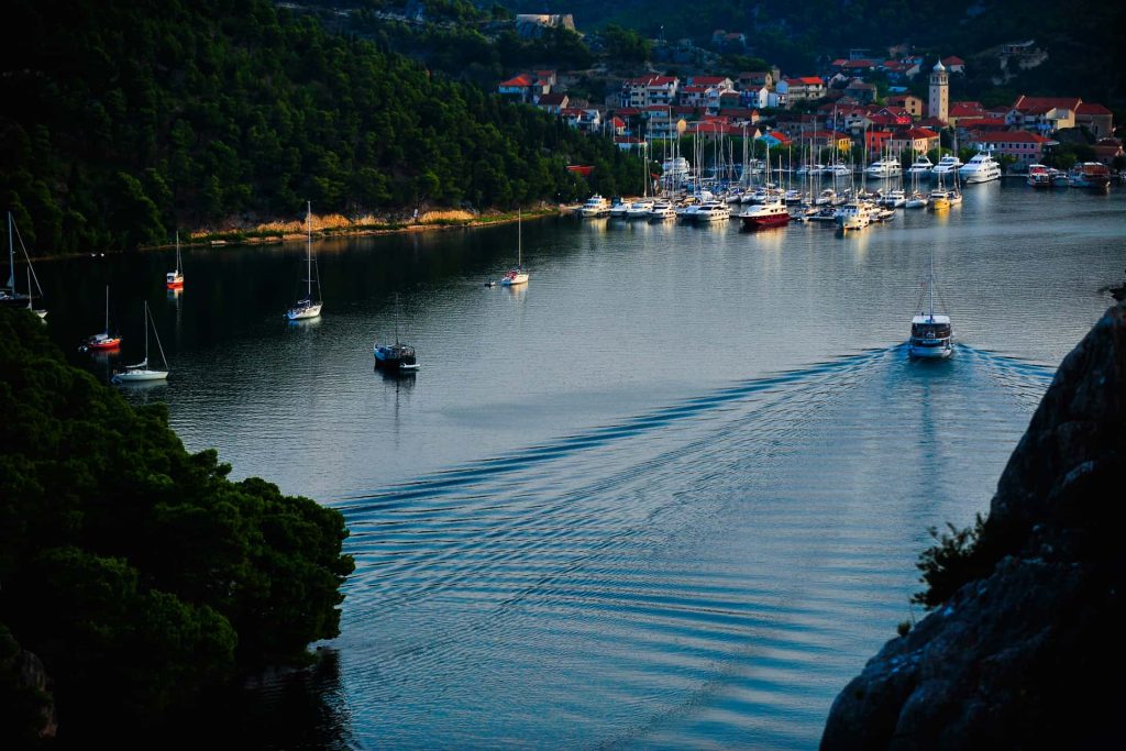 This is photo of a Skradin bridge