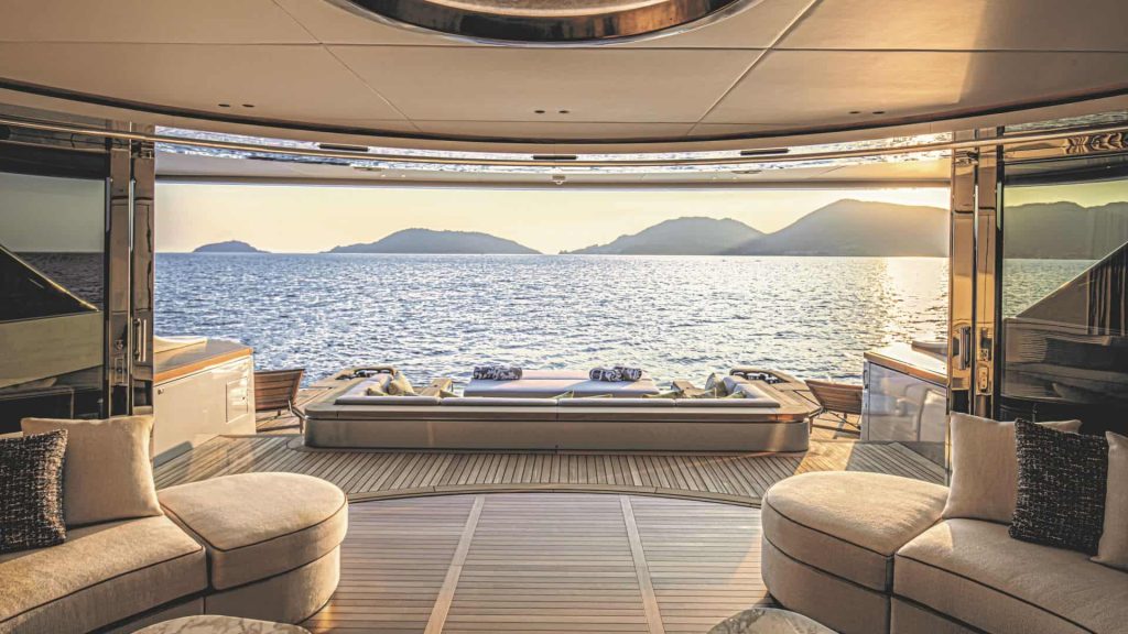 Yacht sea view