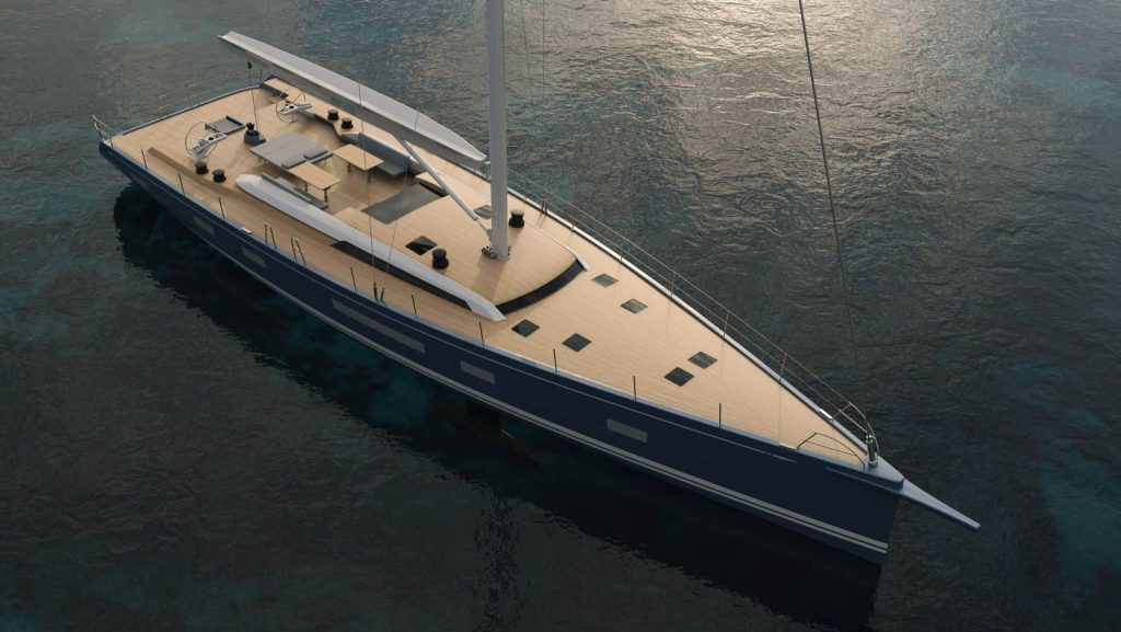 Swan 88 Render Front View 01