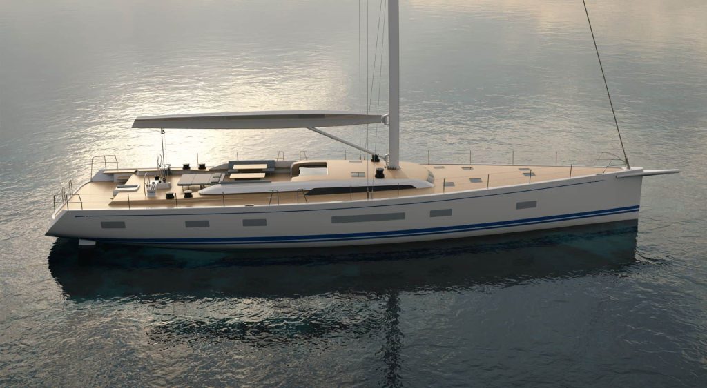 Swan 88 Render Side View 01