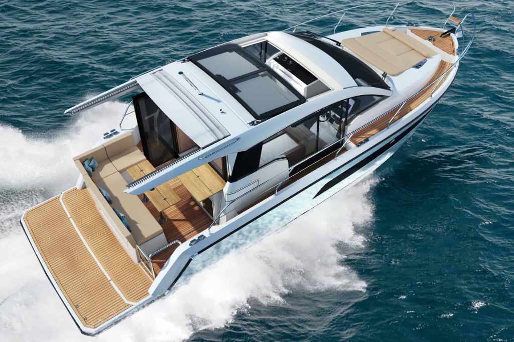 This is photo of a Sealine C335