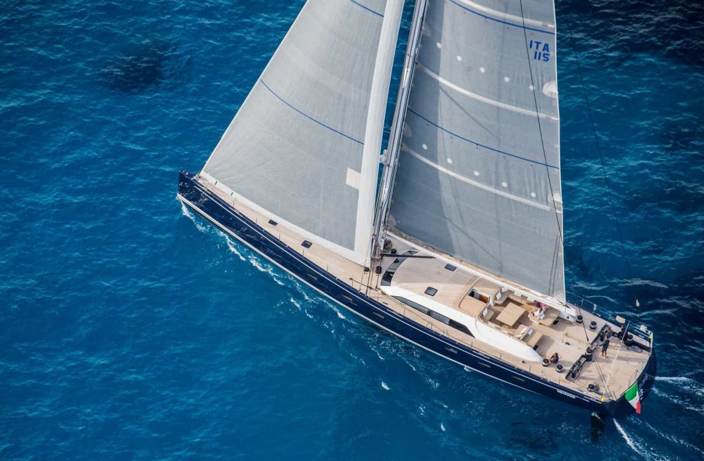 This is a photography of Swan 115 Solleone