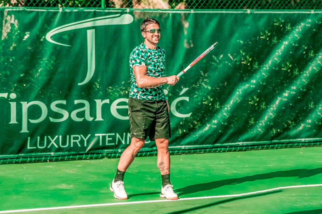 This is a photography , Tipsarevic Luxury Tennis