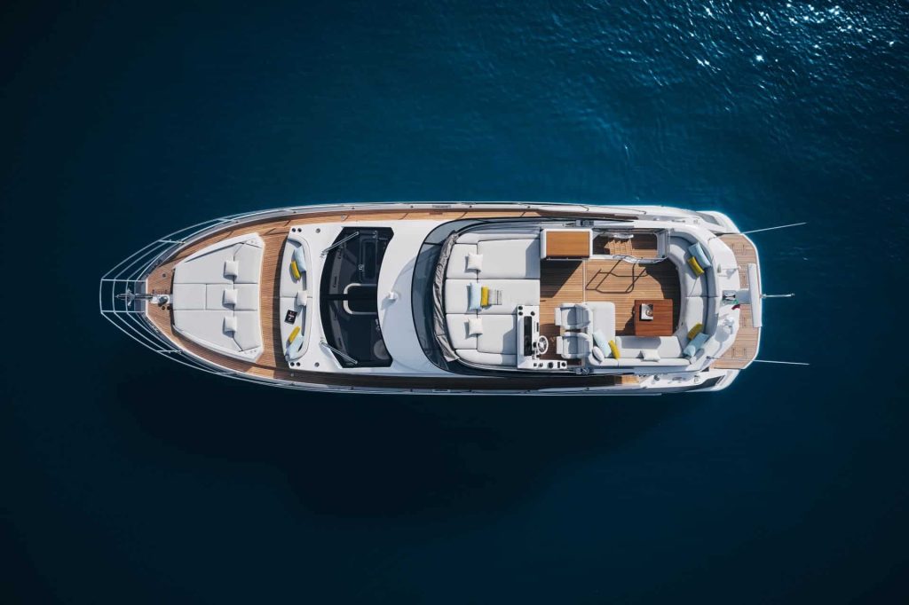 This is a photography of new italian yacht exterior vew