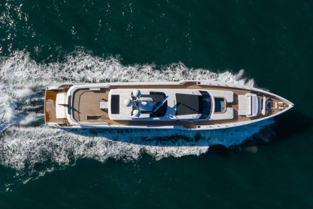 This is photo of a Columbus 50 Sport cruising