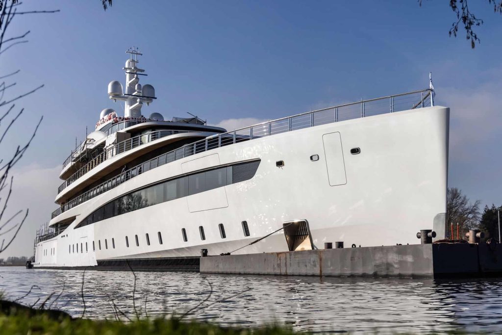 This is photo of a new Feadship Project 817