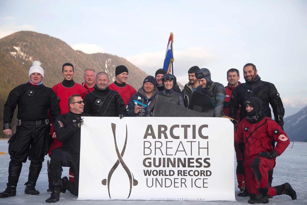 This is photo of Lidija Lijic Vulic with her team at Artic