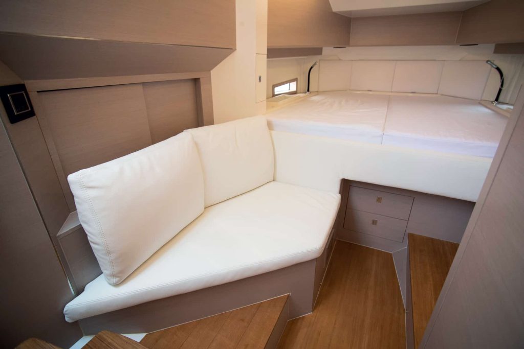 This is photo of a Sacs Rebel 40 cabin