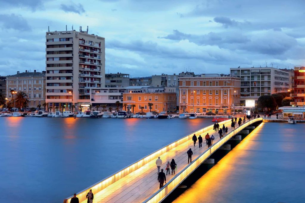 This is photo of a bridge at Zadar