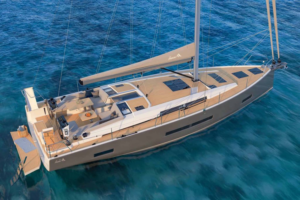 This is photo of a new Hanse 460