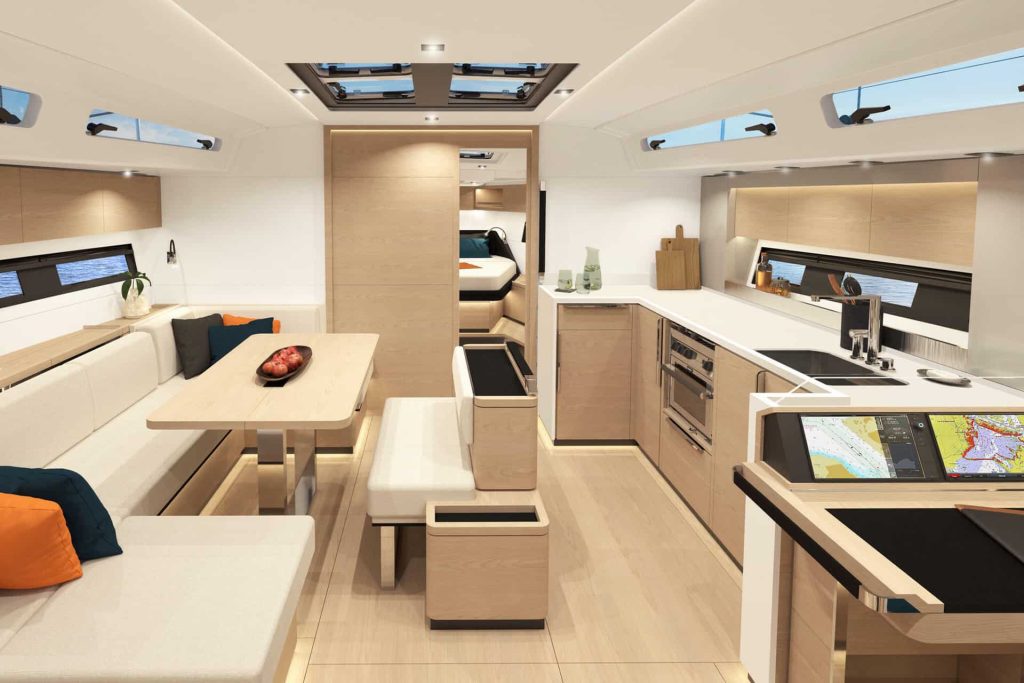 This is photo of a interior at new hanse 460
