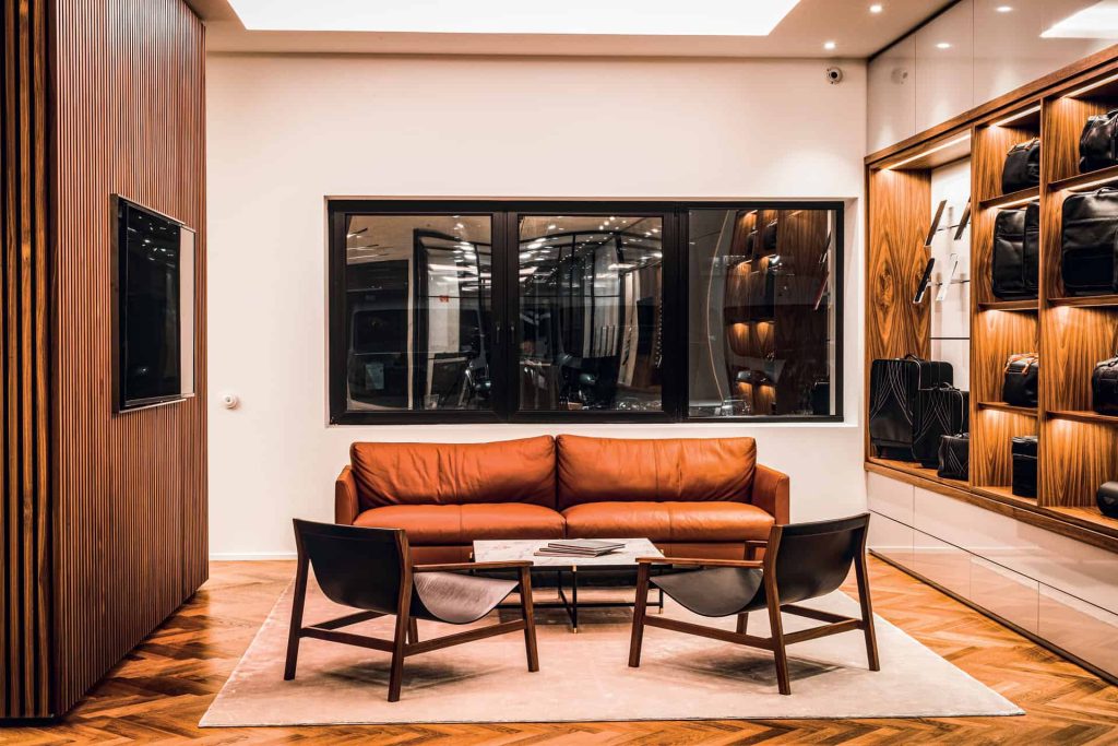 This is photo of a Aston Martin boutique Budapest