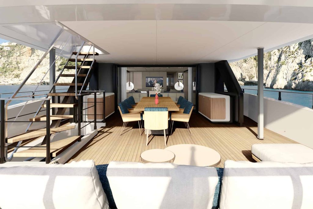 This is photo of a aftdeck
