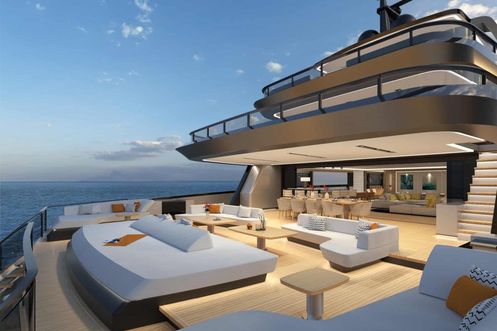 This is photo of a main deck at ISA Zeffiro 130