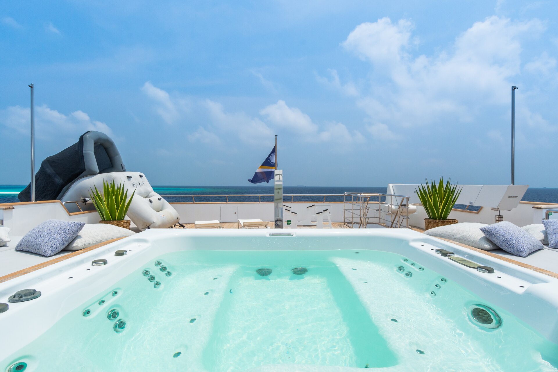 Jacuzzi on deck