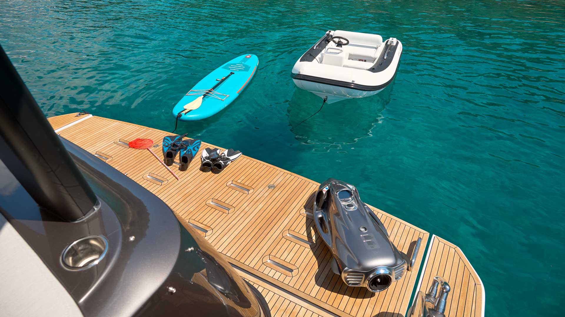 Swim platform and water toys