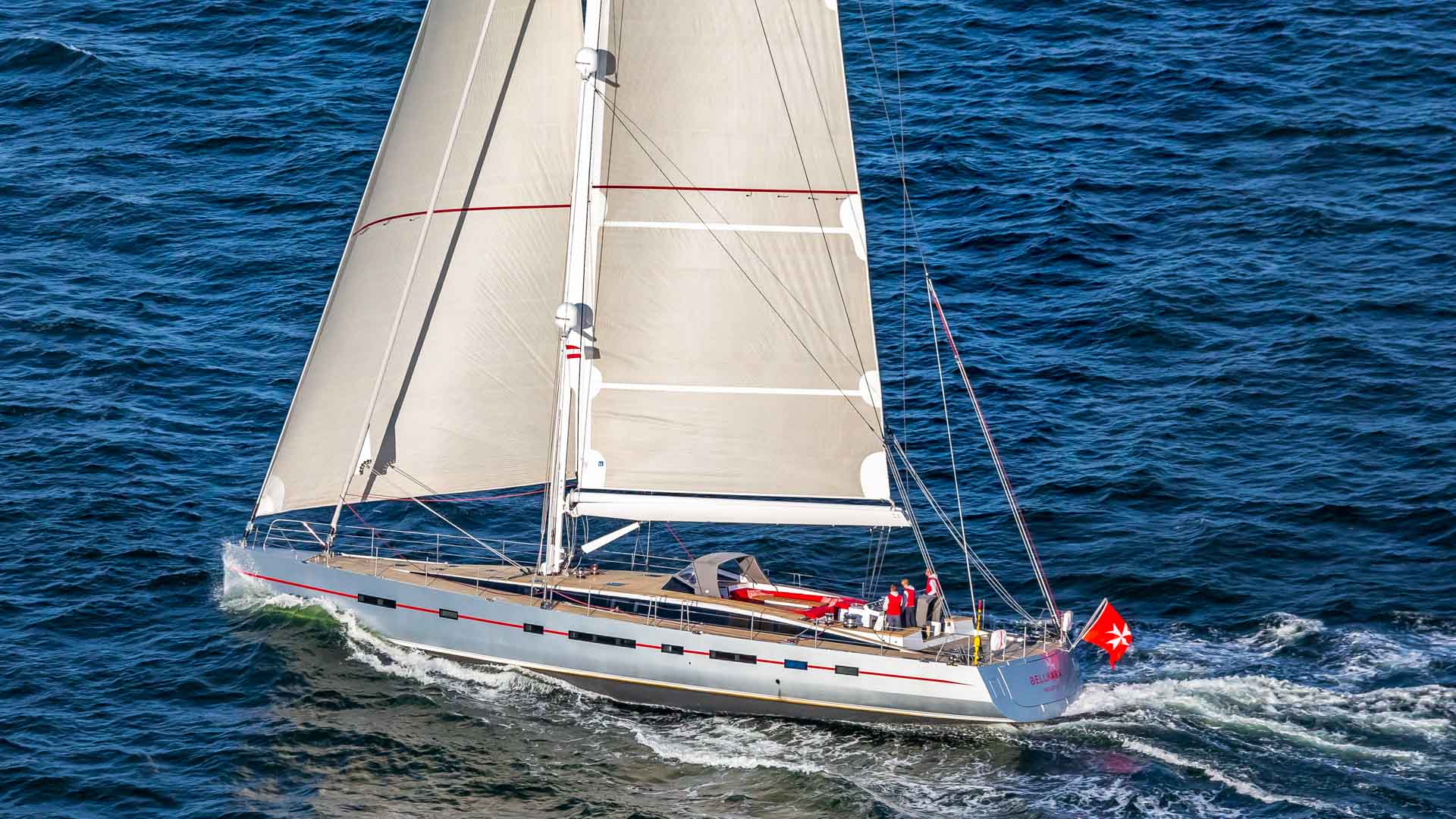 Bellkara at sea