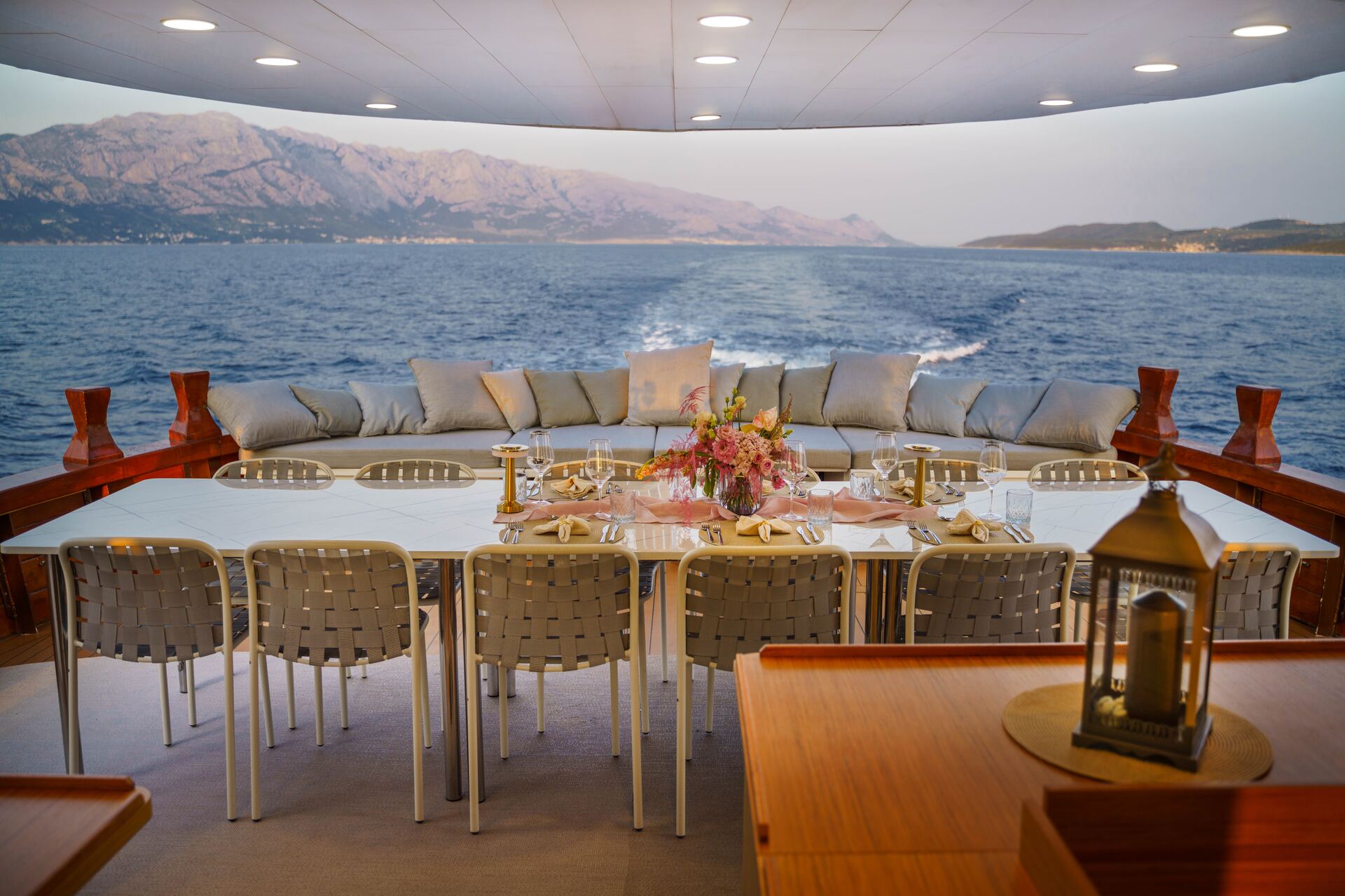 Outside dining area