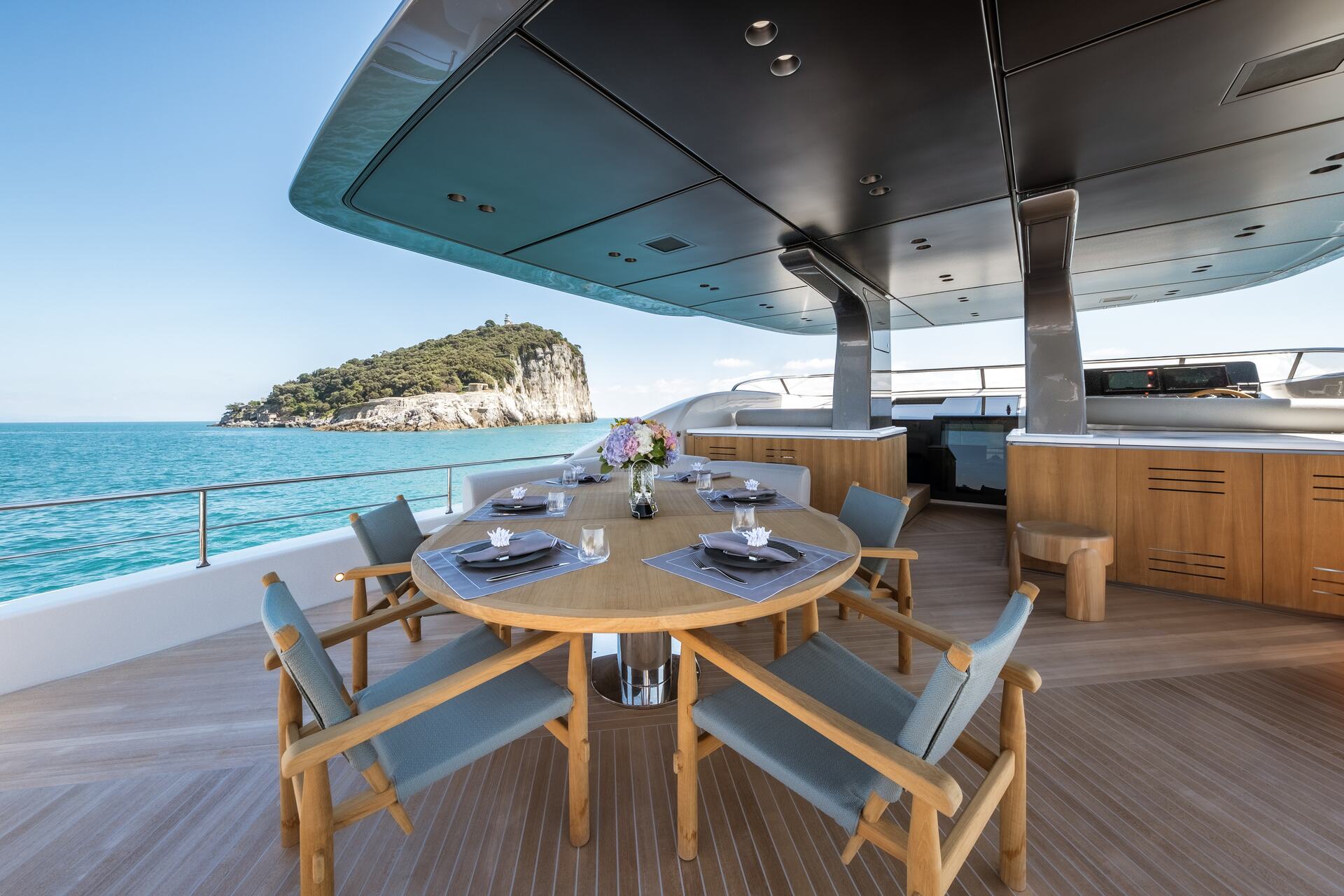 Outdoor dining area