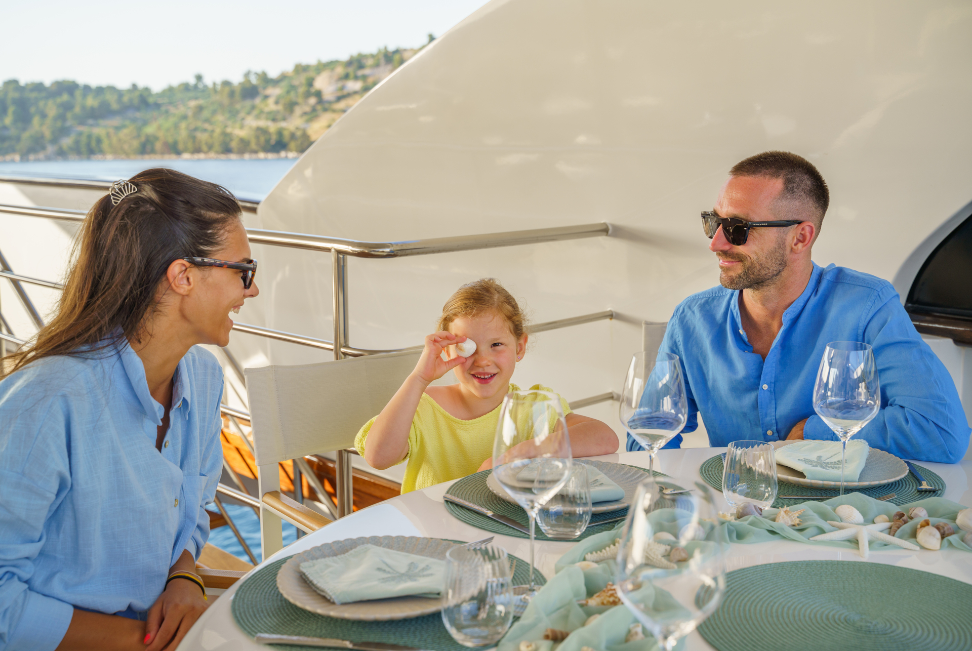 Guests enjoying their time aboard Agape Rose