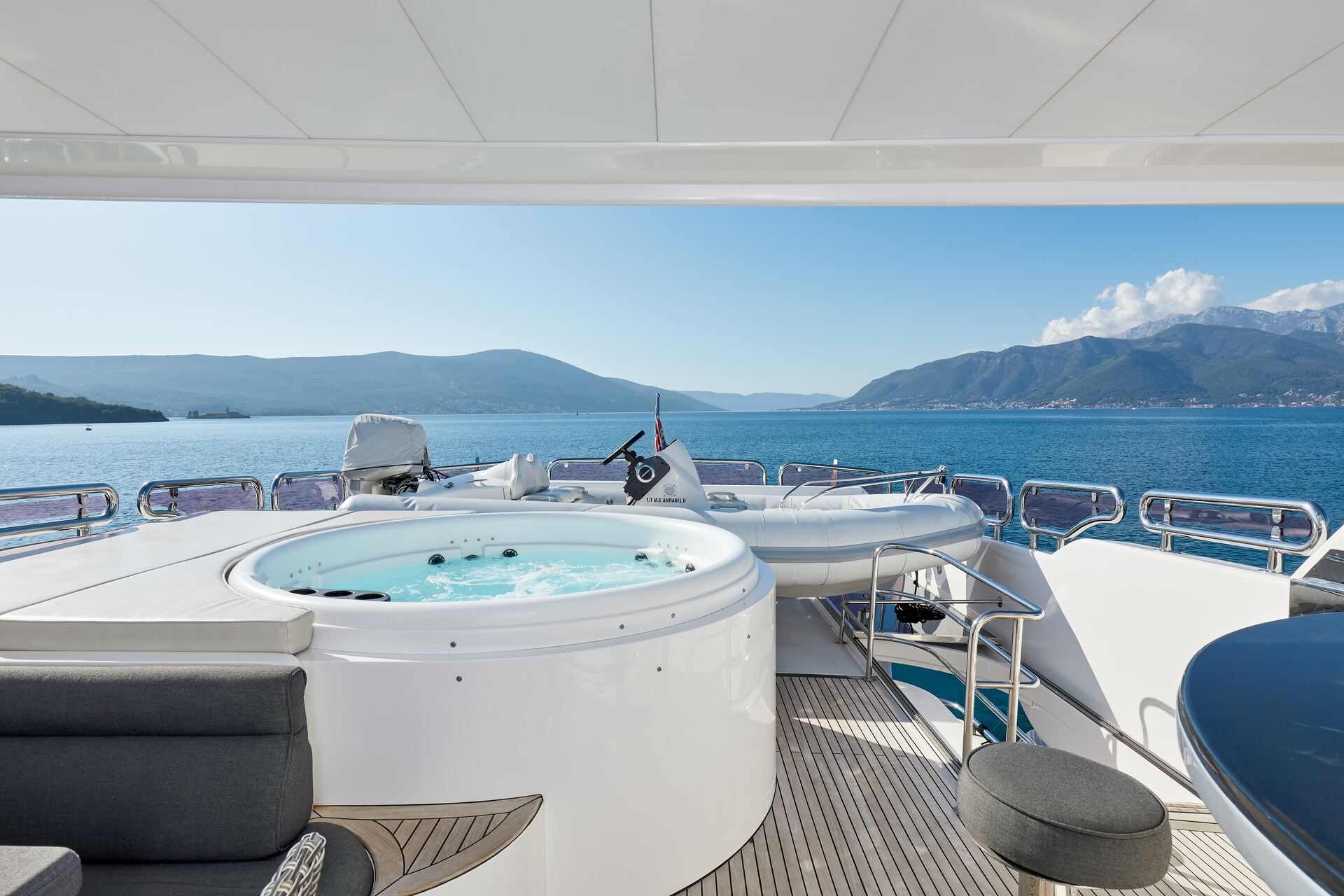 Jacuzzi on deck