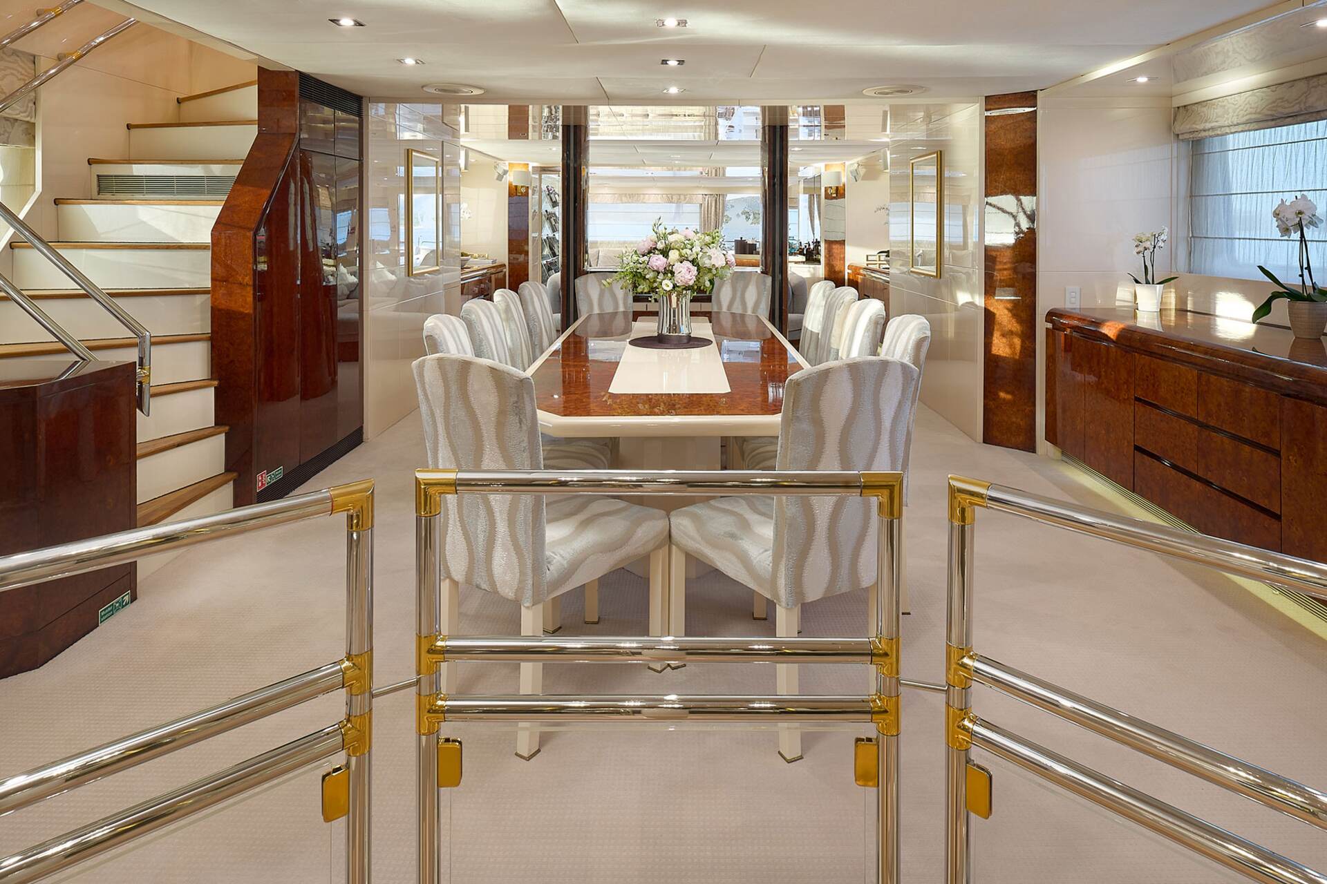 Inside dining area