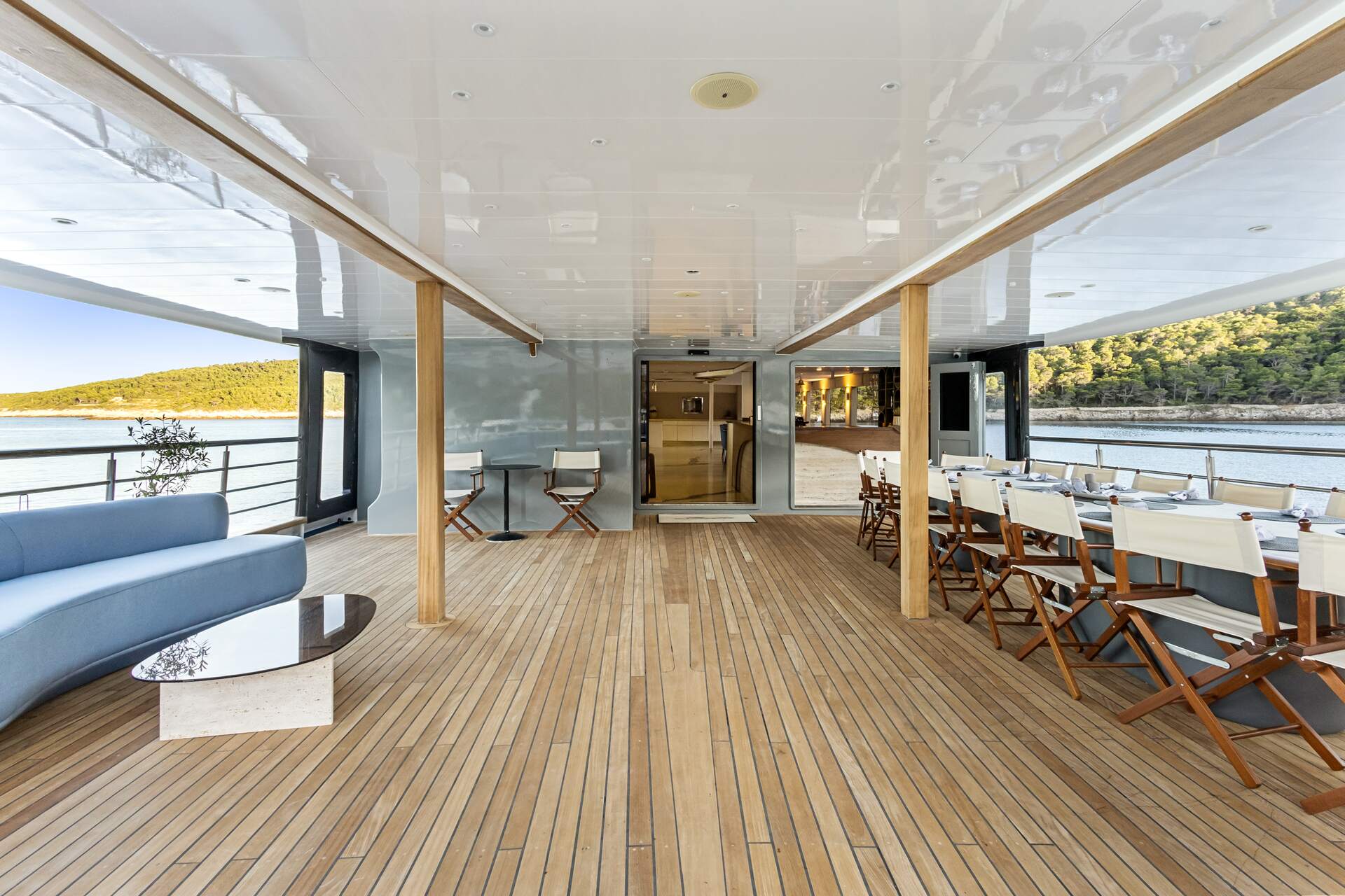 Lounge area on upper deck