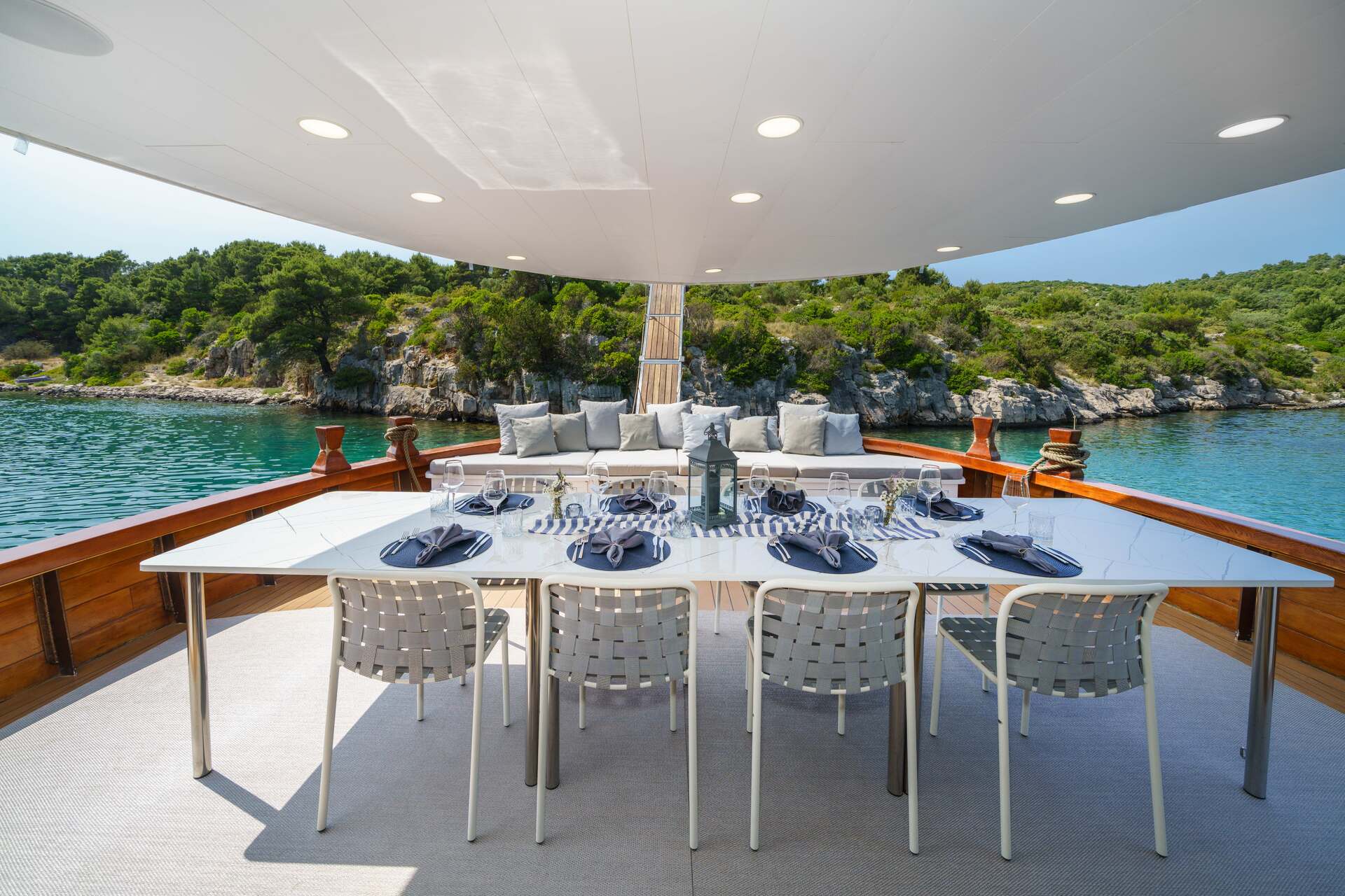 Outside dining area
