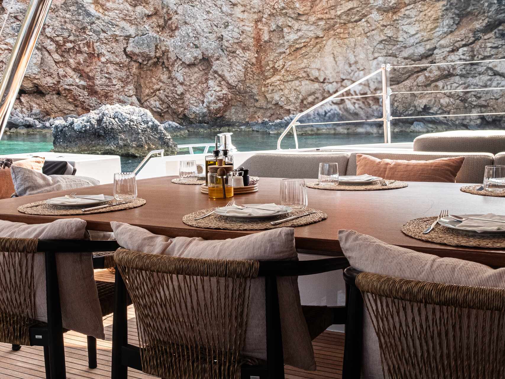 Outdoor dining area