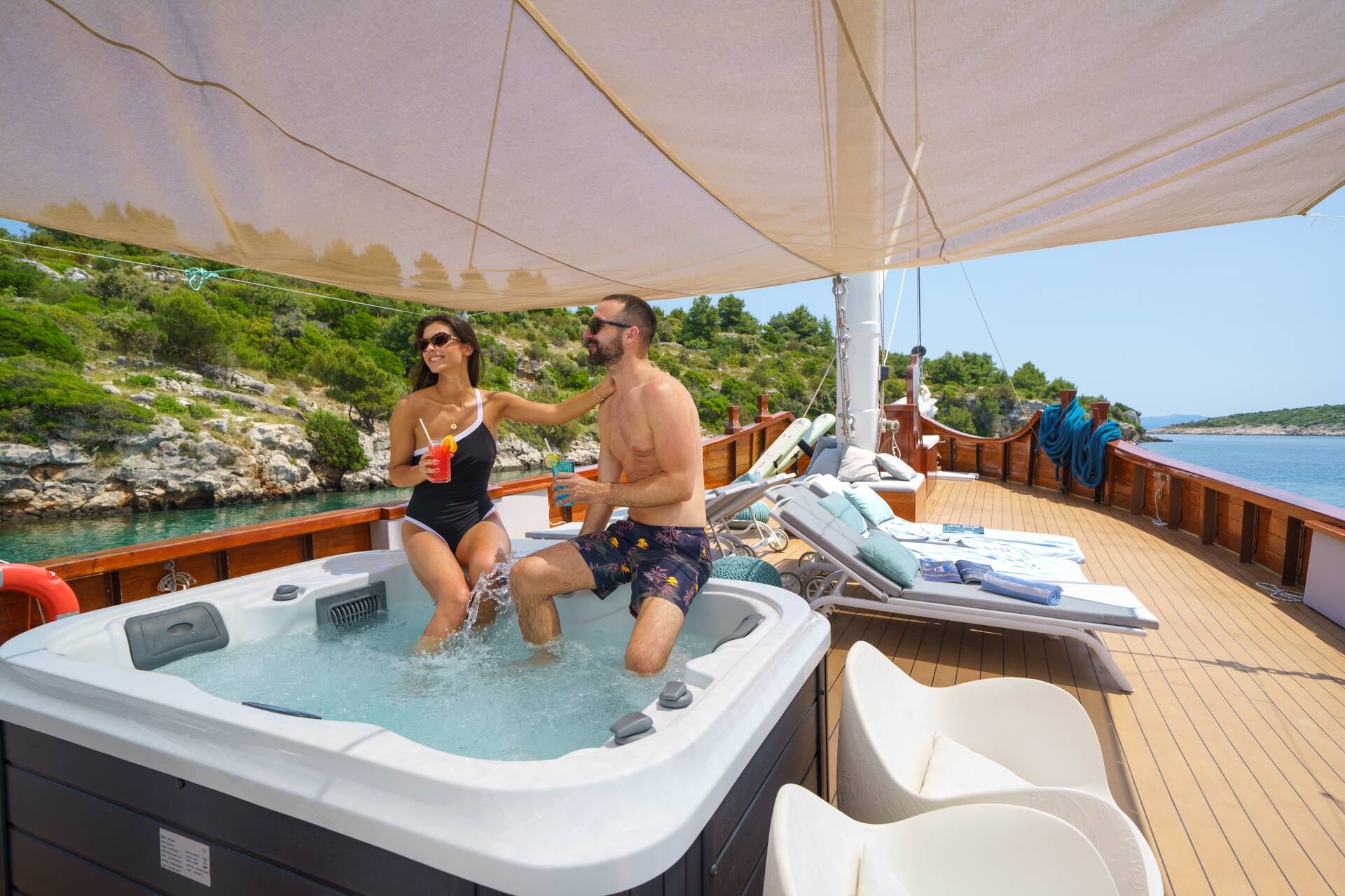 Jacuzzi on deck&nbsp;