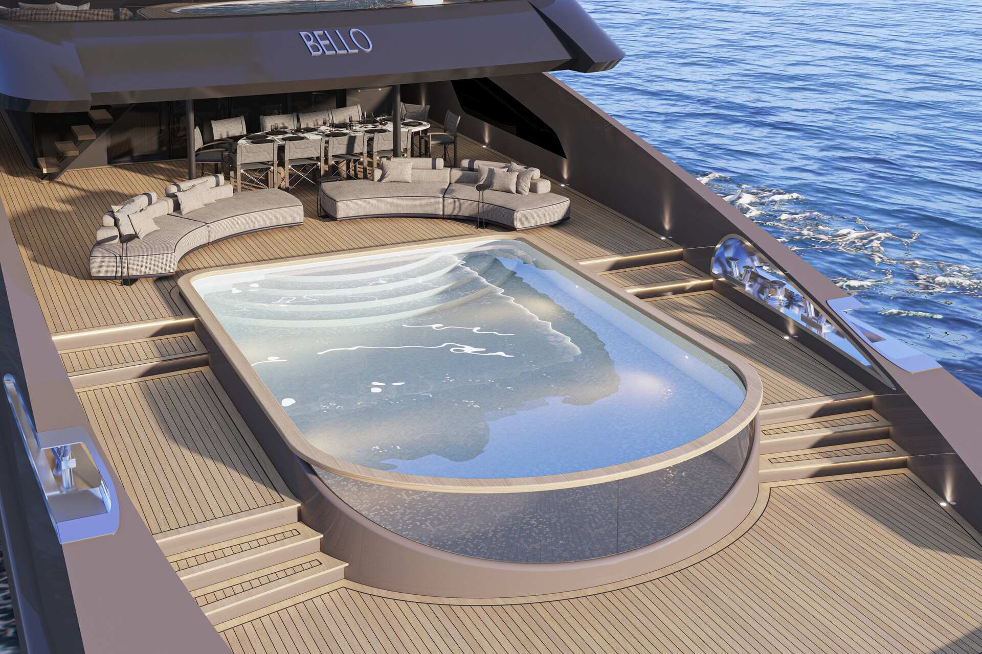 Pool at bow