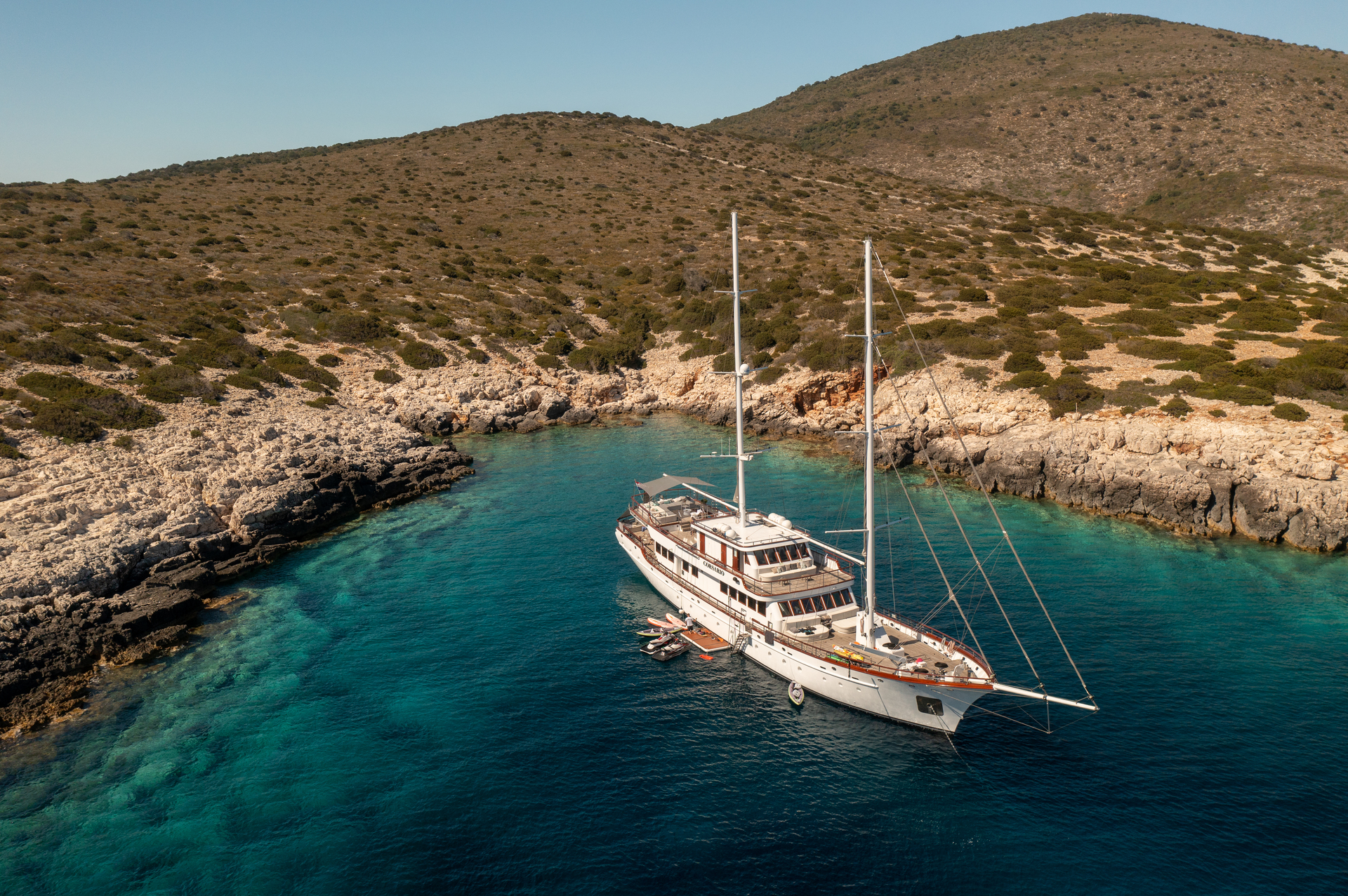 Corsario at sea