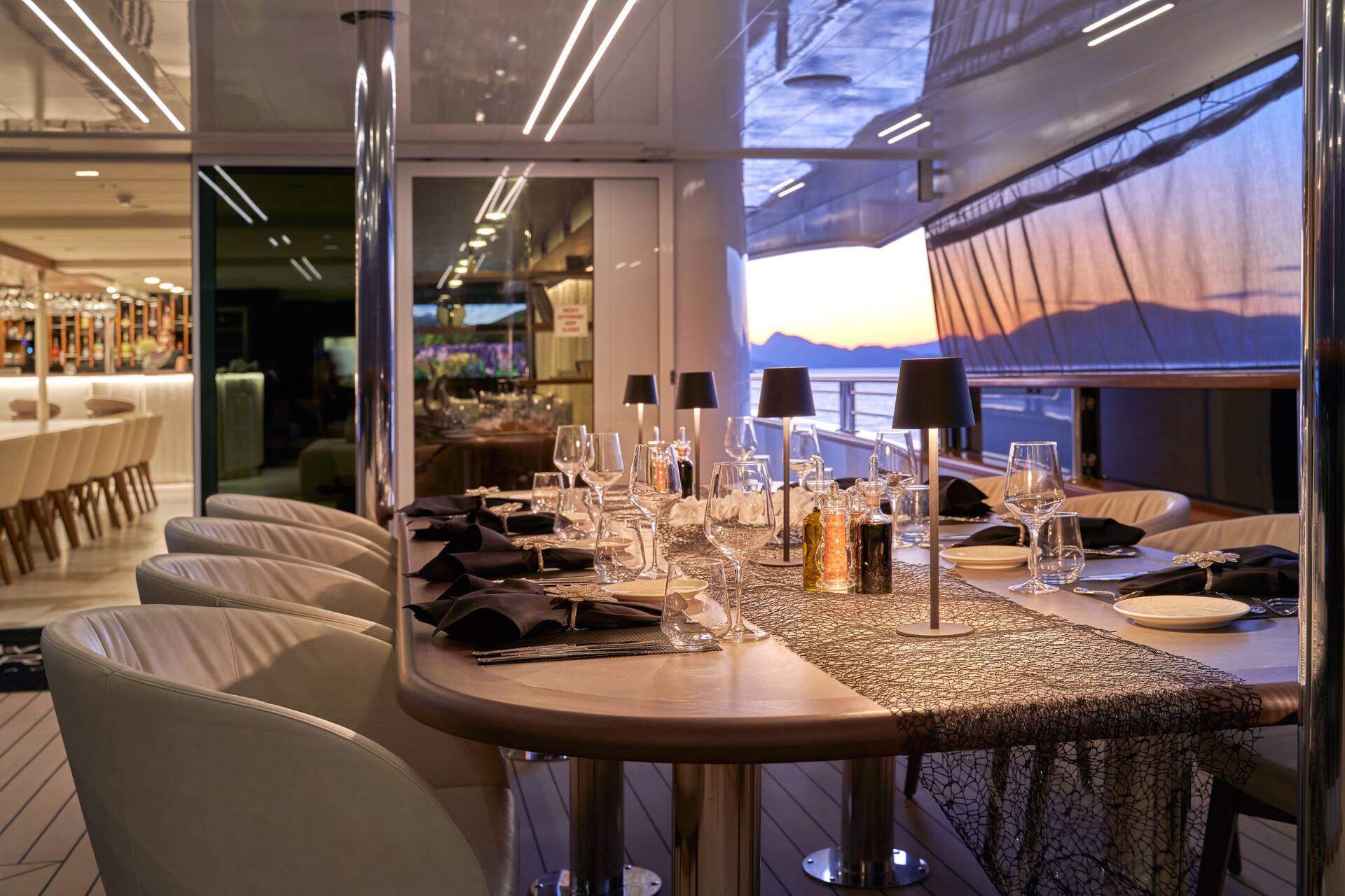 Outside dining area