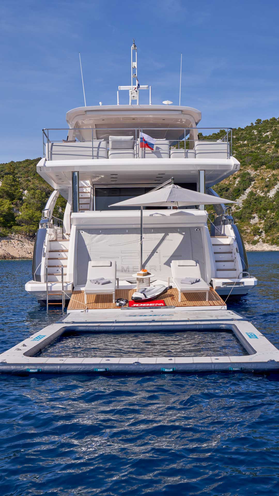 Beach club aft view