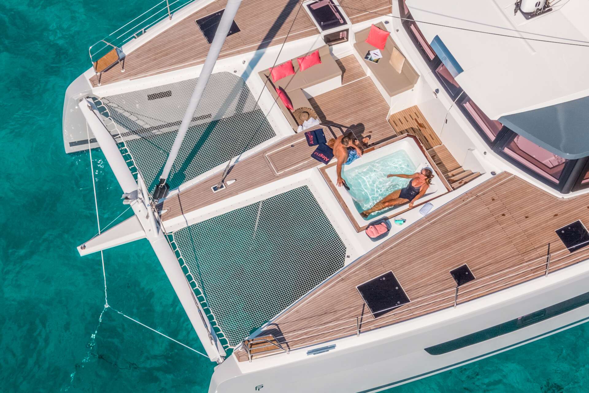 Foredeck lounge area