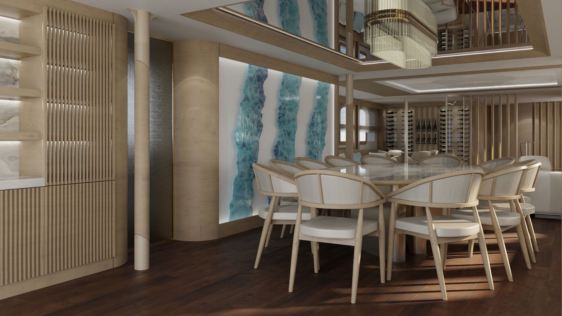 Upper deck saloon