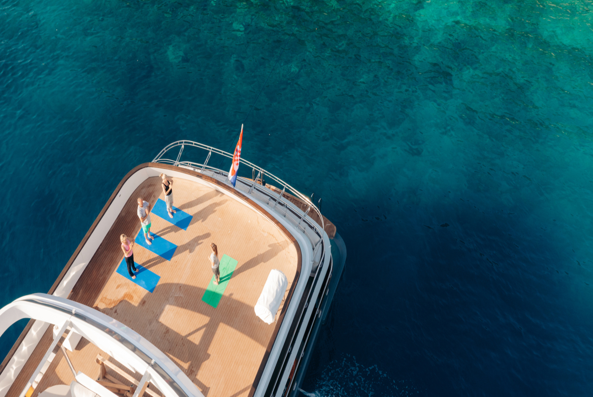 Expansive deck space