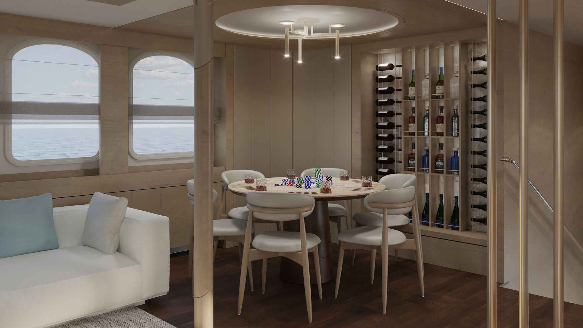 Upper deck saloon