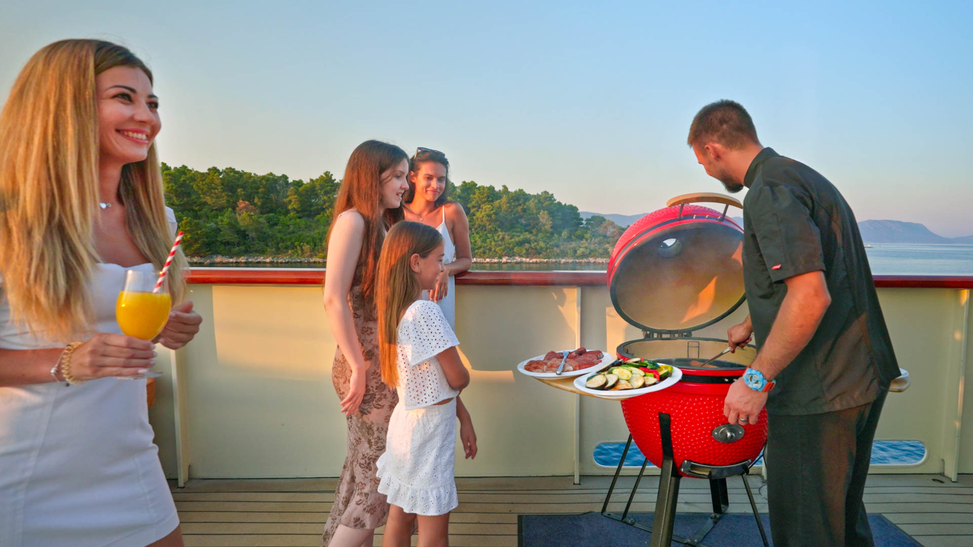 Sun deck grill
