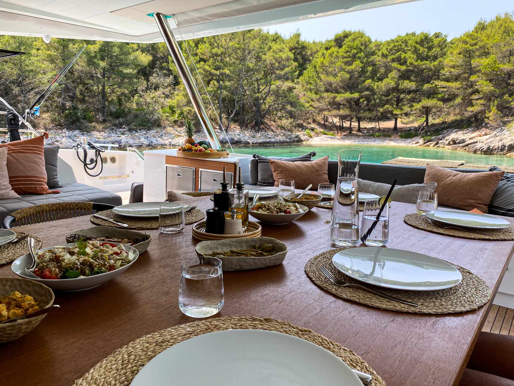 Outdoor dining area