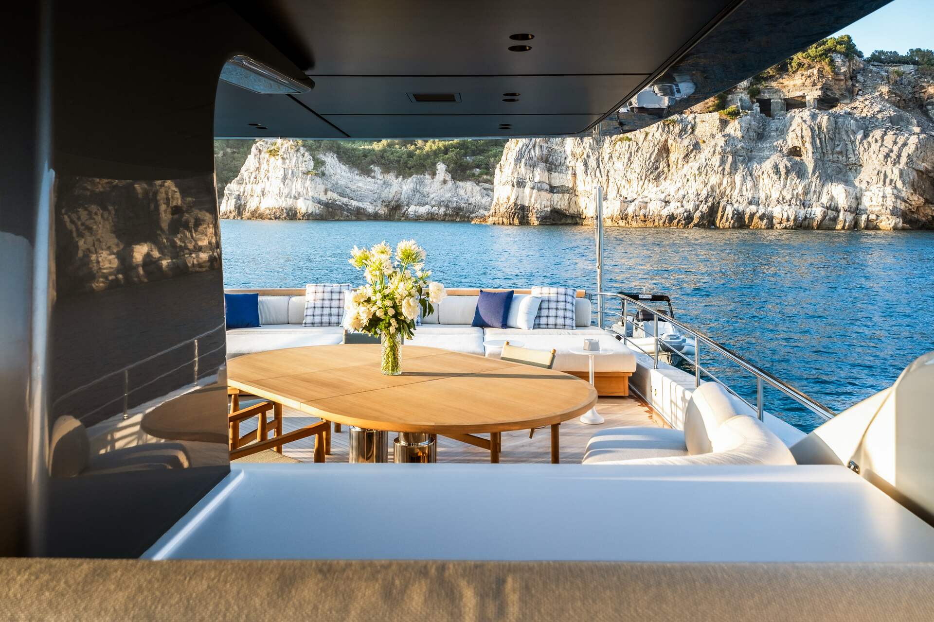 Outdoor dining area