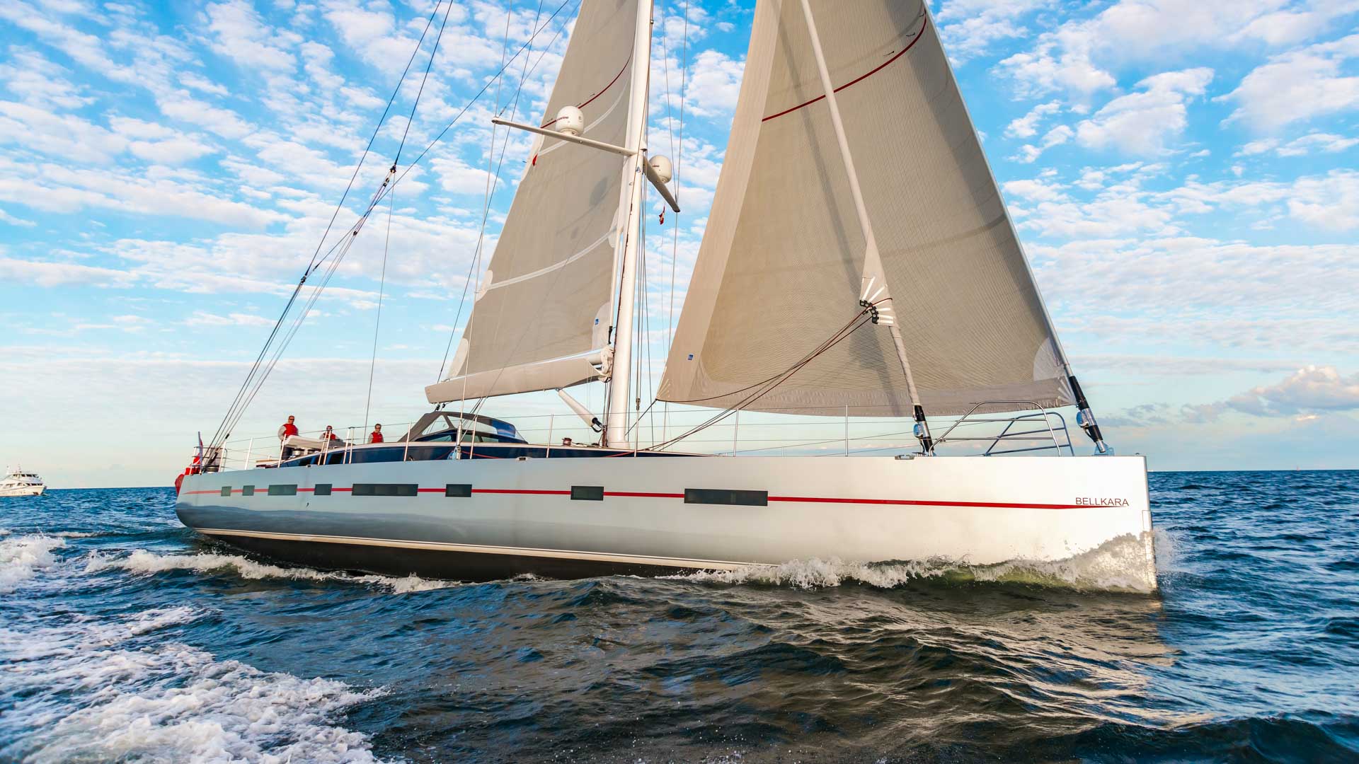 Bellkara at sea