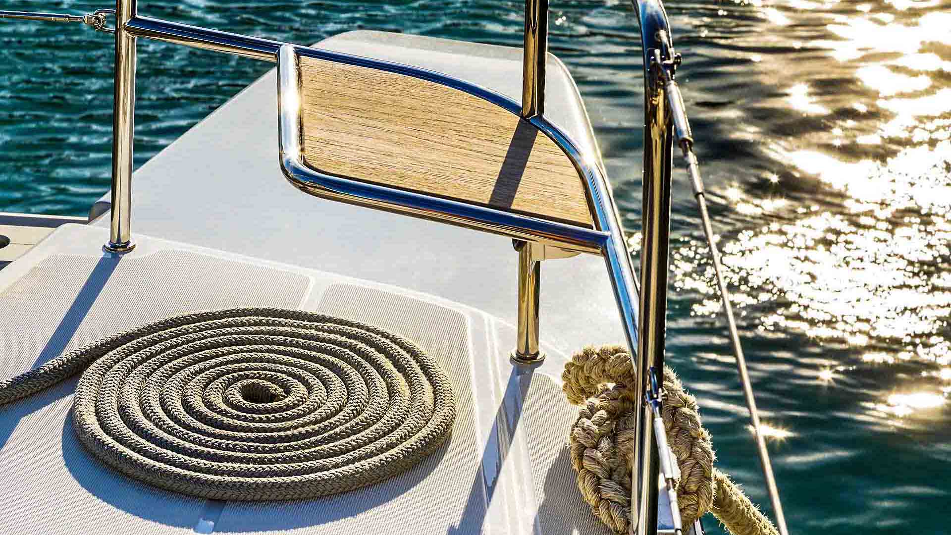 Lagoon 52F Foredeck detail