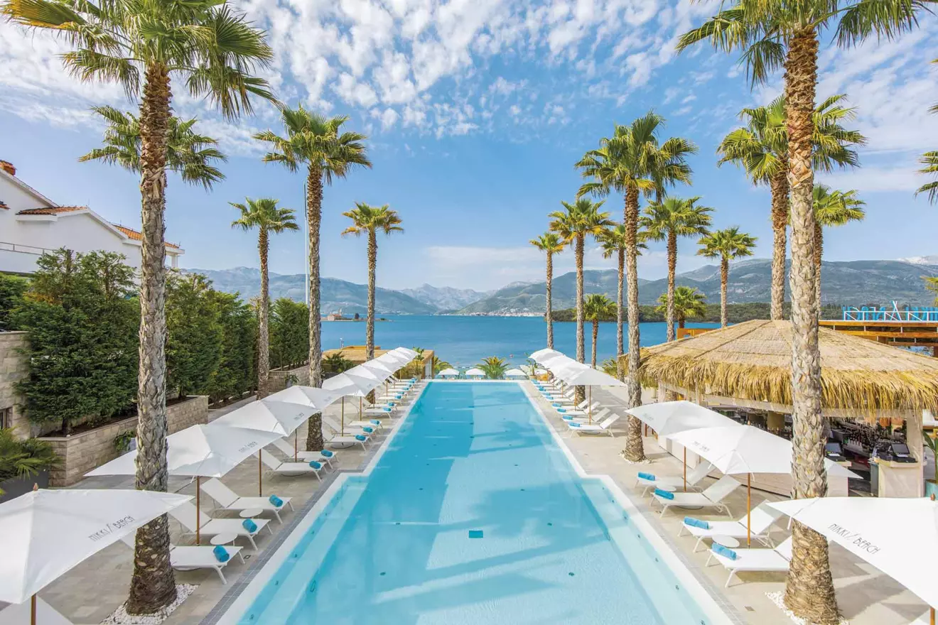 Nikki Beach swimming pool