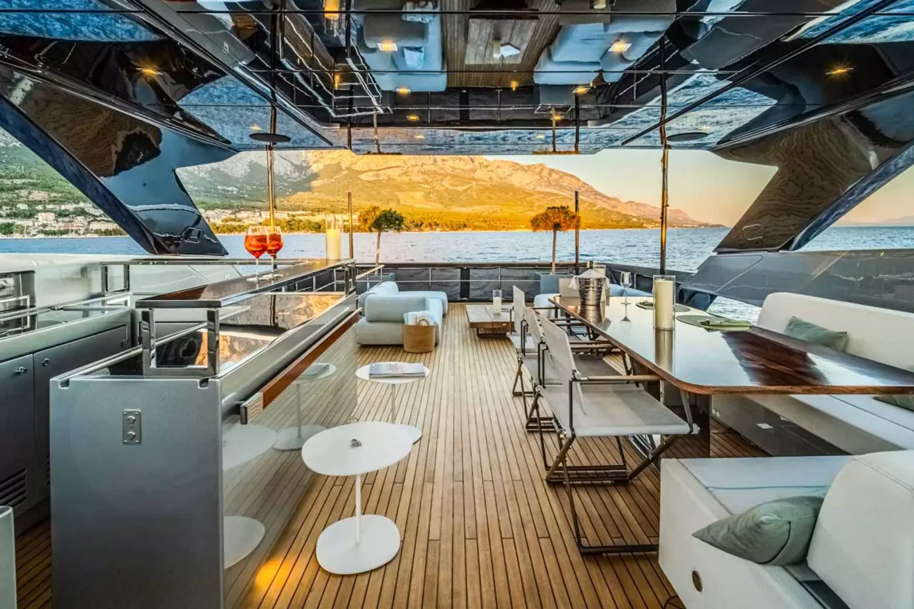 riva 100 corsaro luxury yacht charter