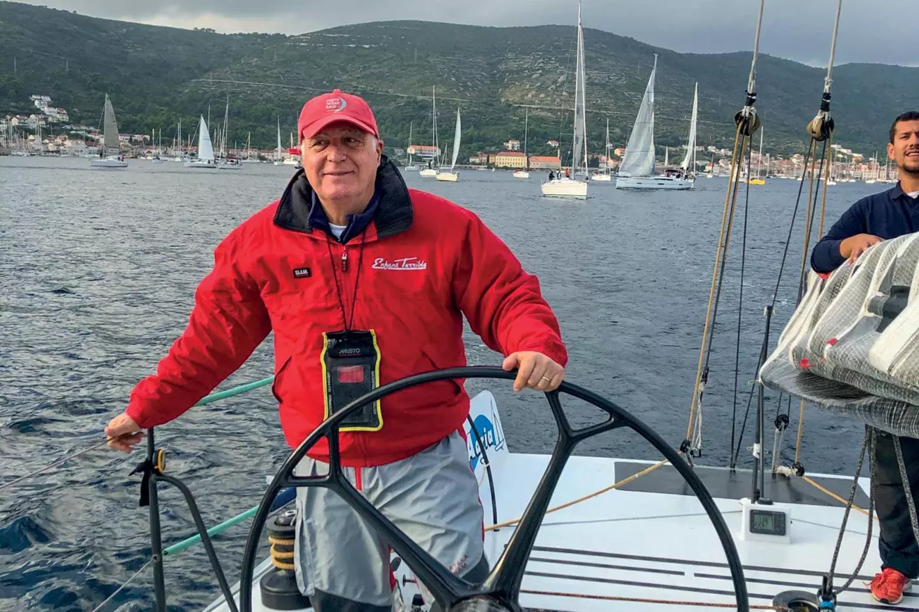 Joško Berket at sailing regatta Mrduja