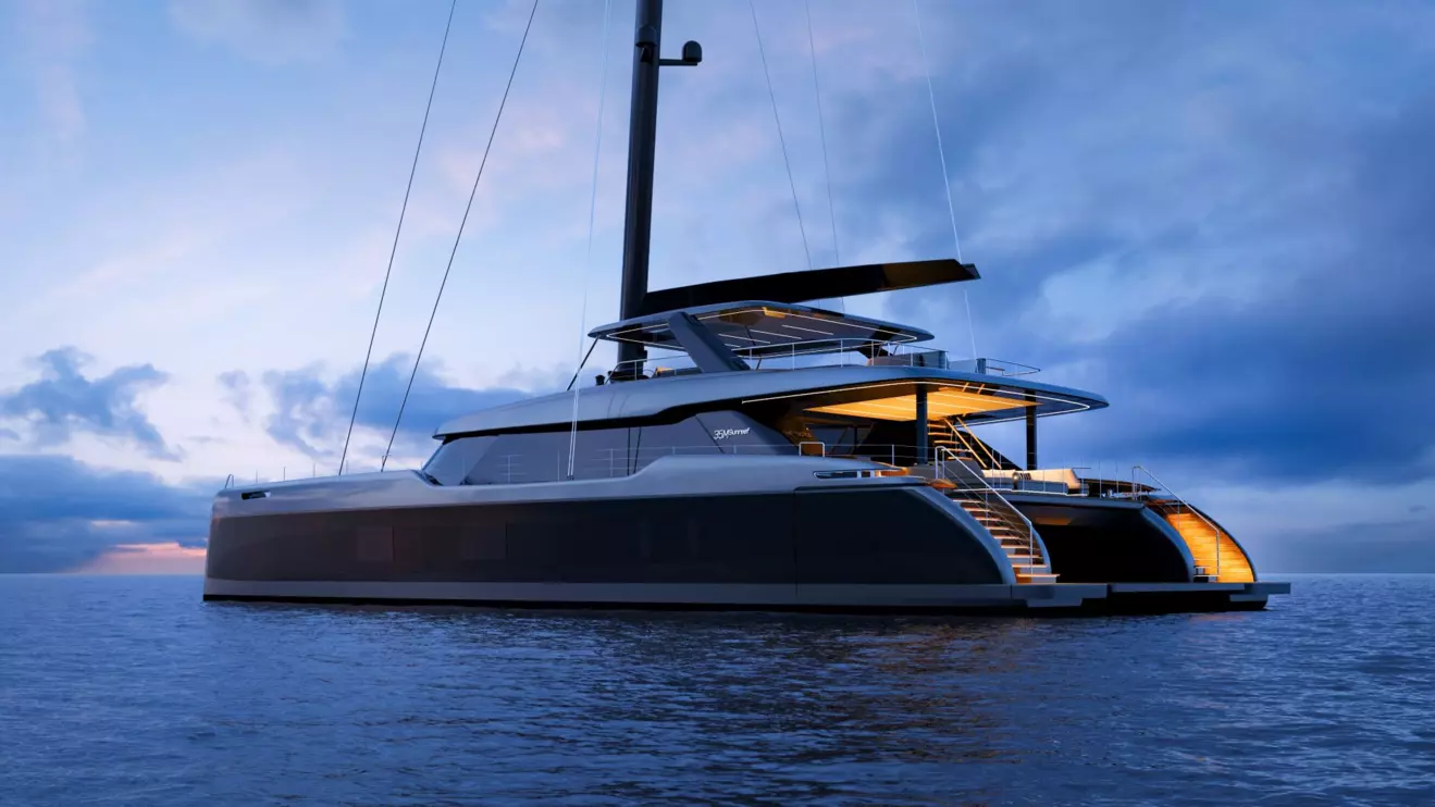 Sunreef 35M Eco side view