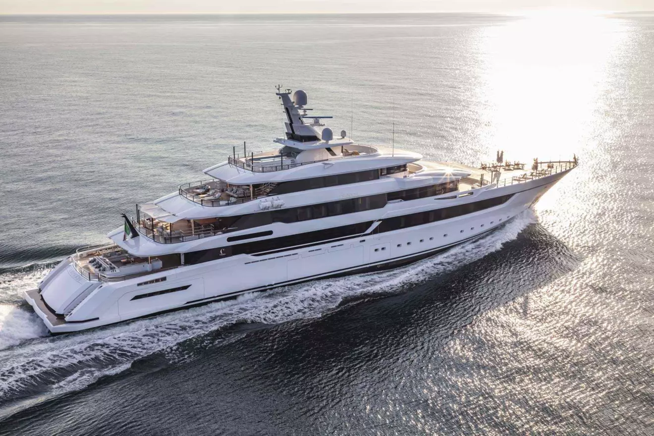 Superyacht Dragon designed by Hydro Tec cruising