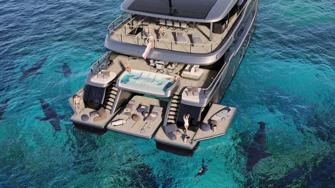 Luxury catamaran 33M Sunreef Explorer Eco