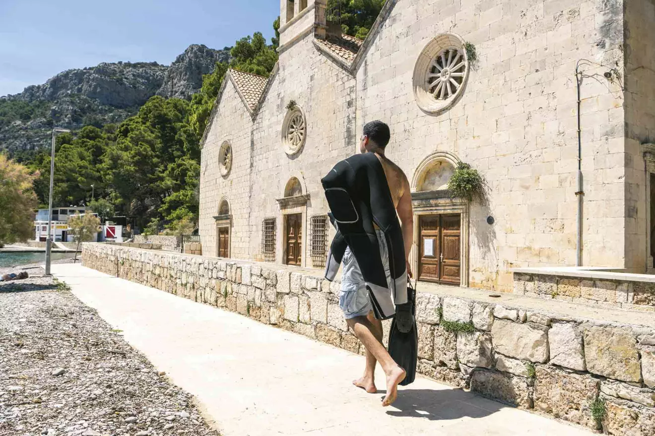 Village Komiža, diving Vis island